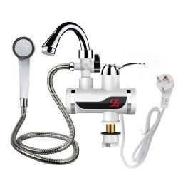 Chauffe-eau électrique Instantané LED Robinet De Chauffage Rapide Robinet Mélangeur Chaud Et Froid Cuisine